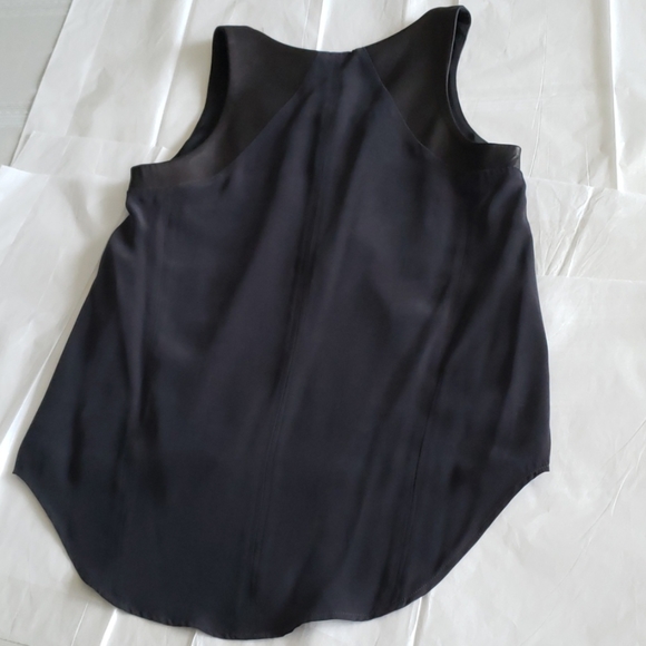Rag & Bone Leather SILK Tank Top Tunic Black NEW - Picture 9 of 16
